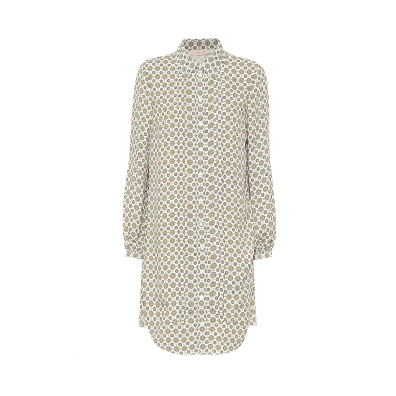Платье Tory Burch SS23 Длинное платье с длинными рукавами женское серое - изображение 1