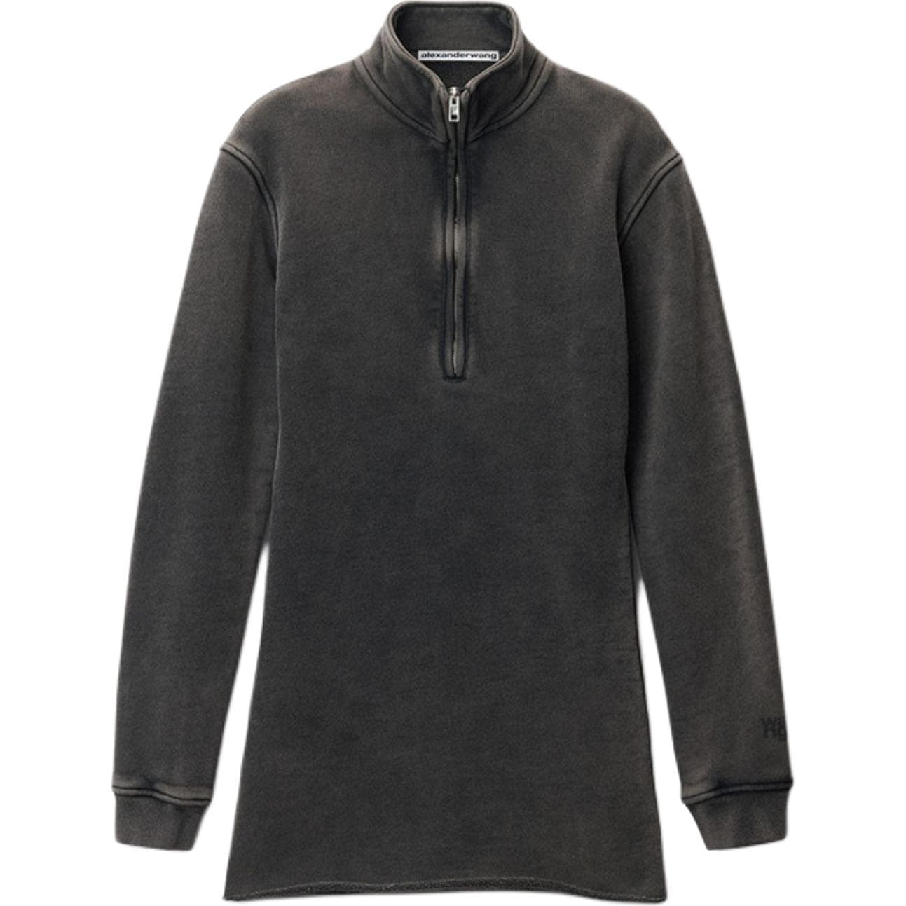 Платье Alexander Wang FW24 Длинный Sleeved Платье Женские Очистка Тень Effect - изображение 1