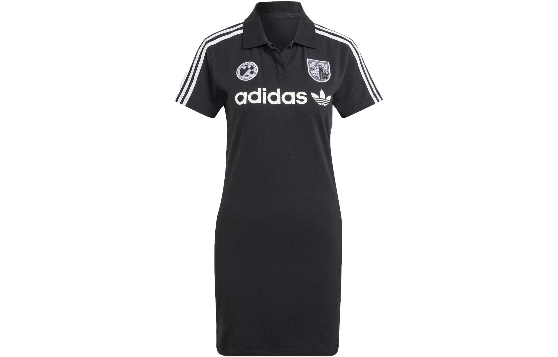 Платье Adidas Originals Короткое платье с короткими рукавами женское черное - изображение 1