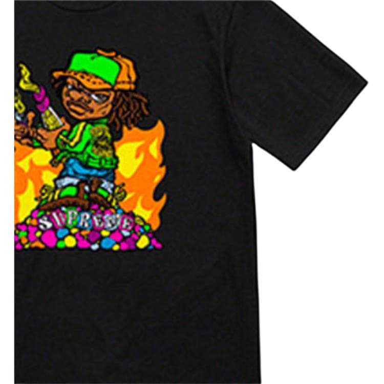 Футболка Supreme SS19 Molotov Kid Tee Black - изображение 3