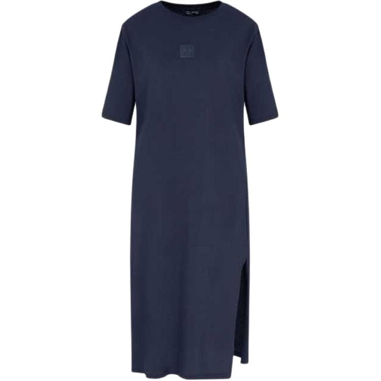 Платье ARMANI EXCHANGEAE SS25 Короткое платье с короткими рукавами женское морской синий - изображение 1