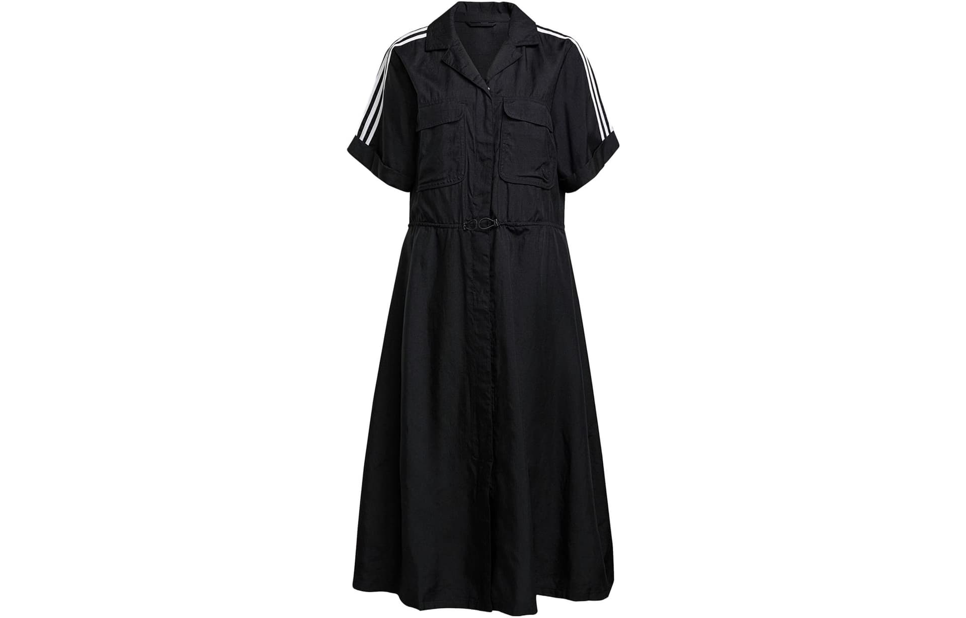 Платье Adidas Originals Короткое платье с короткими рукавами женское черное - изображение 1