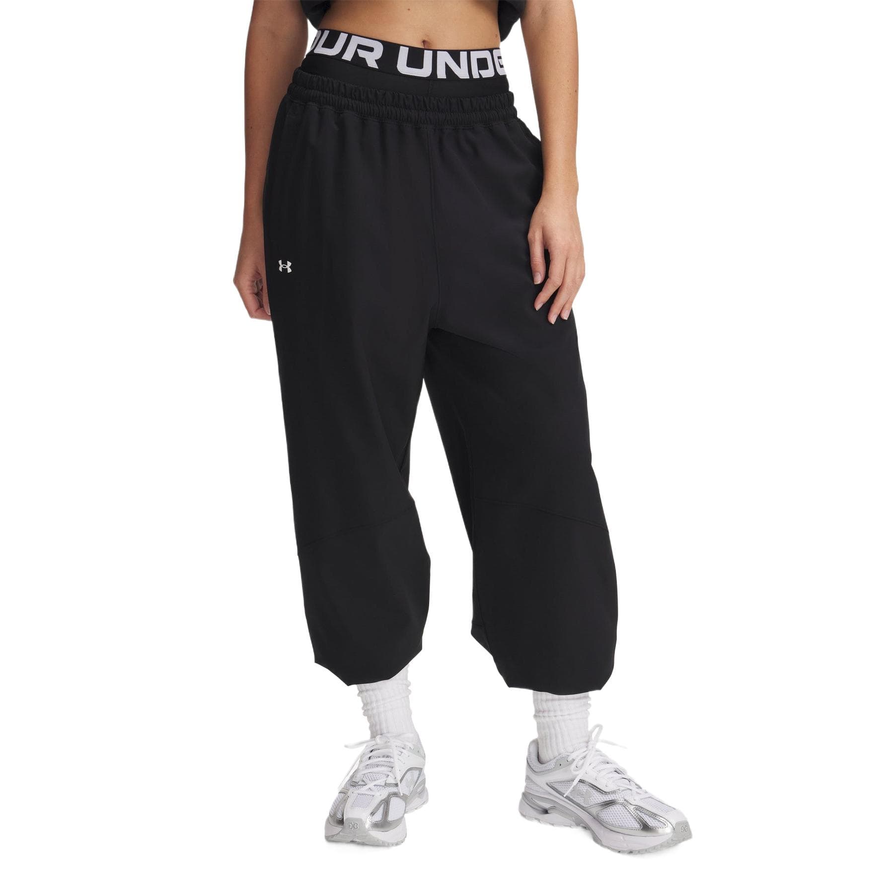 Штаны Under Armour Rival Спортивные трикотажные брюки Женские Черный 001 - изображение 3