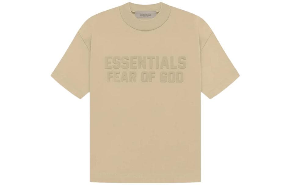 Футболка Fear of God Essentials Drop2 SS23 Kids Essentials SS Tee Sand LogoT - изображение 1