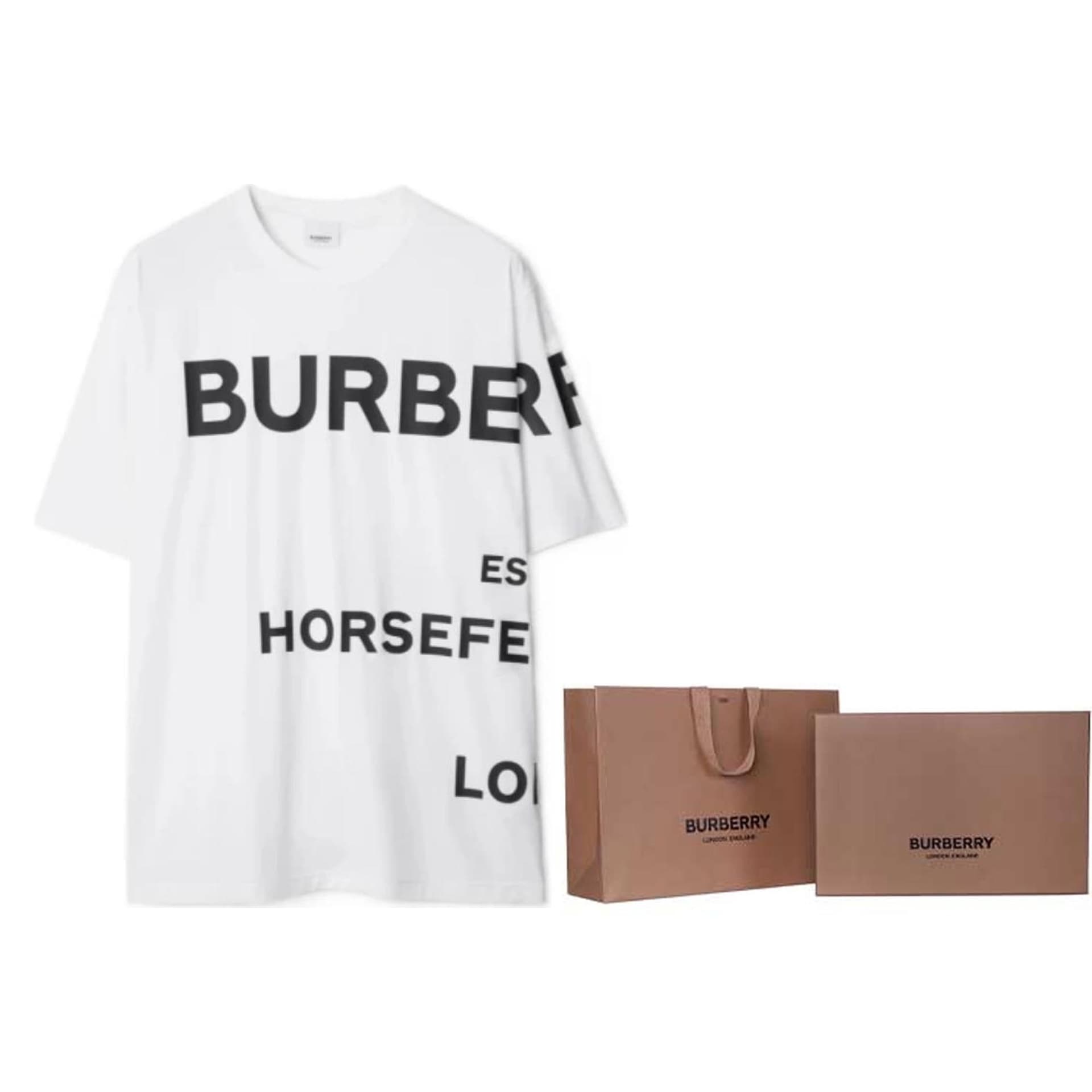 Футболка Burberry Logo Print T-Shirt White - изображение 6