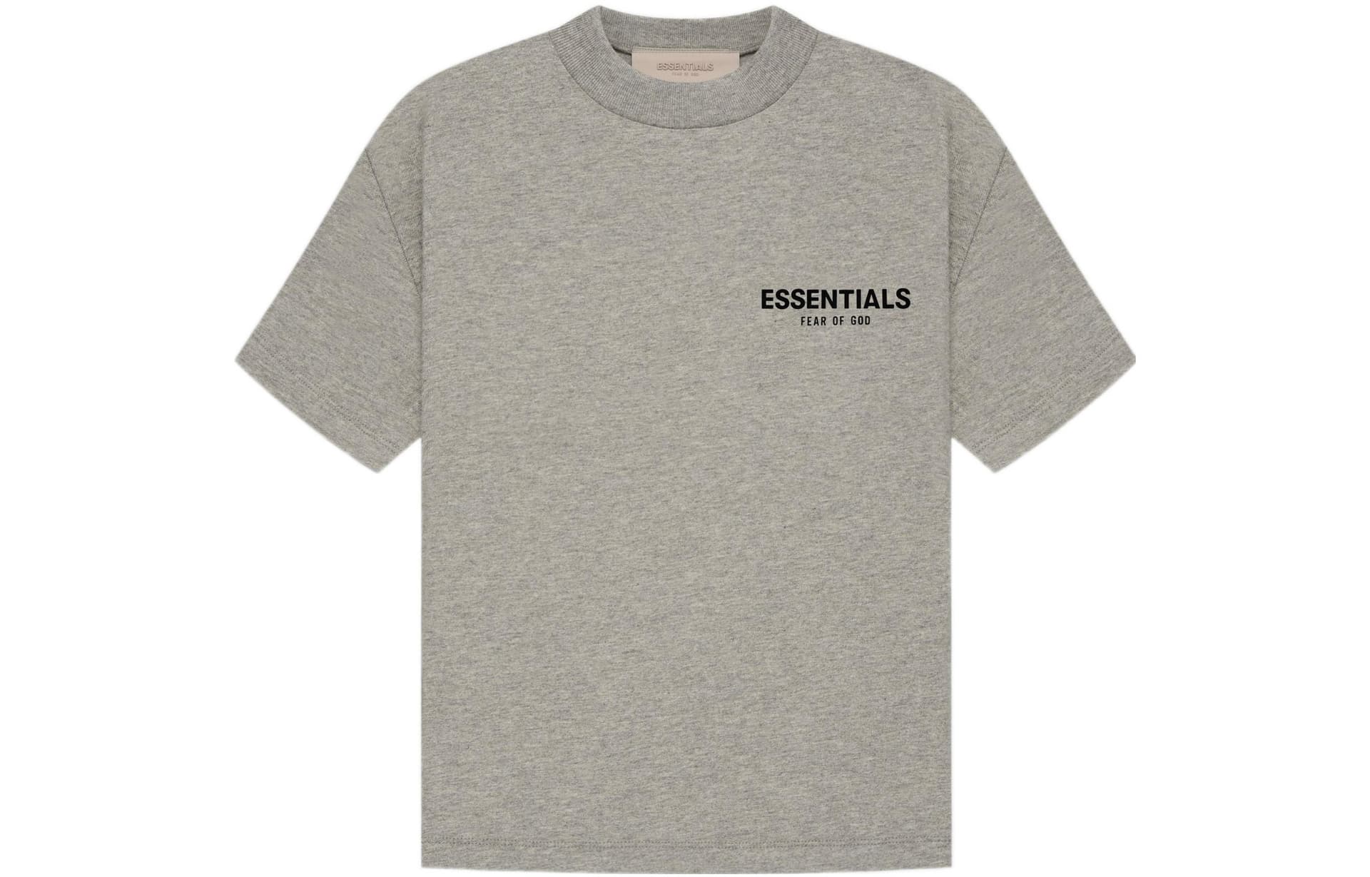 Футболка Fear of God Essentials SS22 Kids Tee Dark Oatmeal LogoT - изображение 1