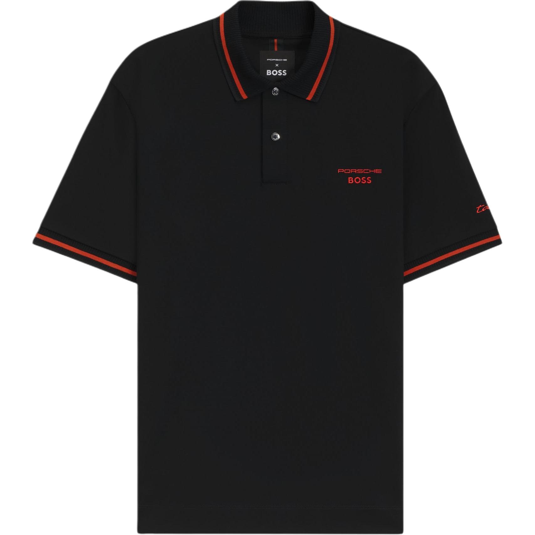 Поло HUGO BOSS X Porsche Поло Мужское Черное - изображение 1