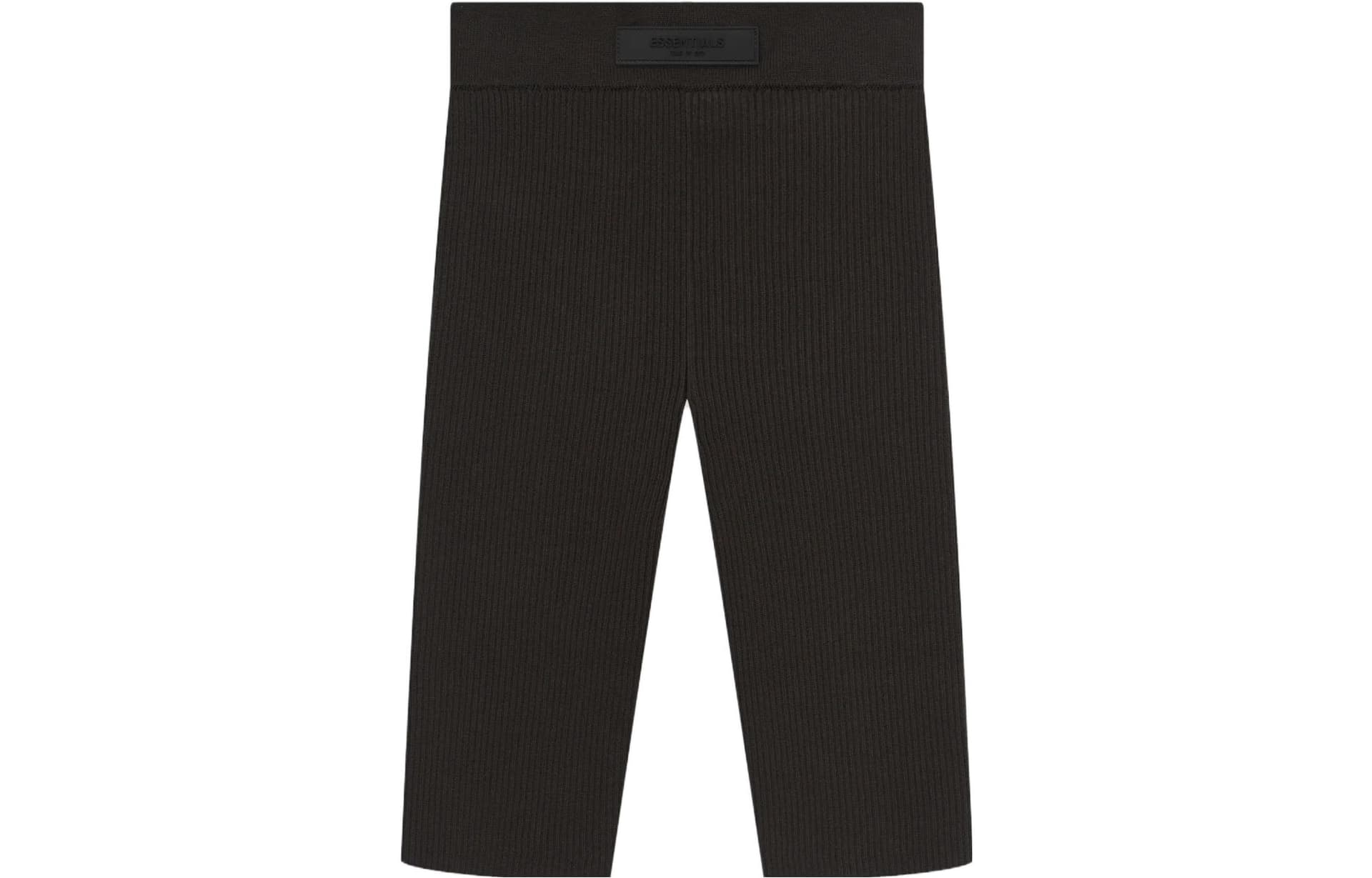 Fear of God Essentials SS23 Womens Knit Rib Sport Short Off Black - изображение 1