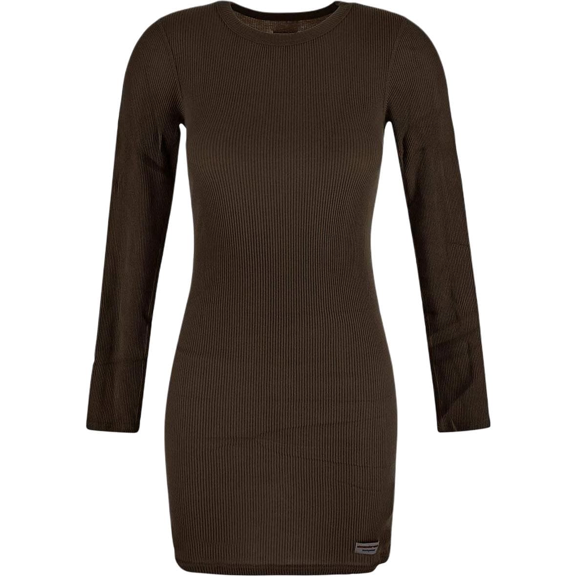 Платье Alexander Wang SS25 Длинное платье с длинными рукавами Женское Шоколадный Коричневый - изображение 1