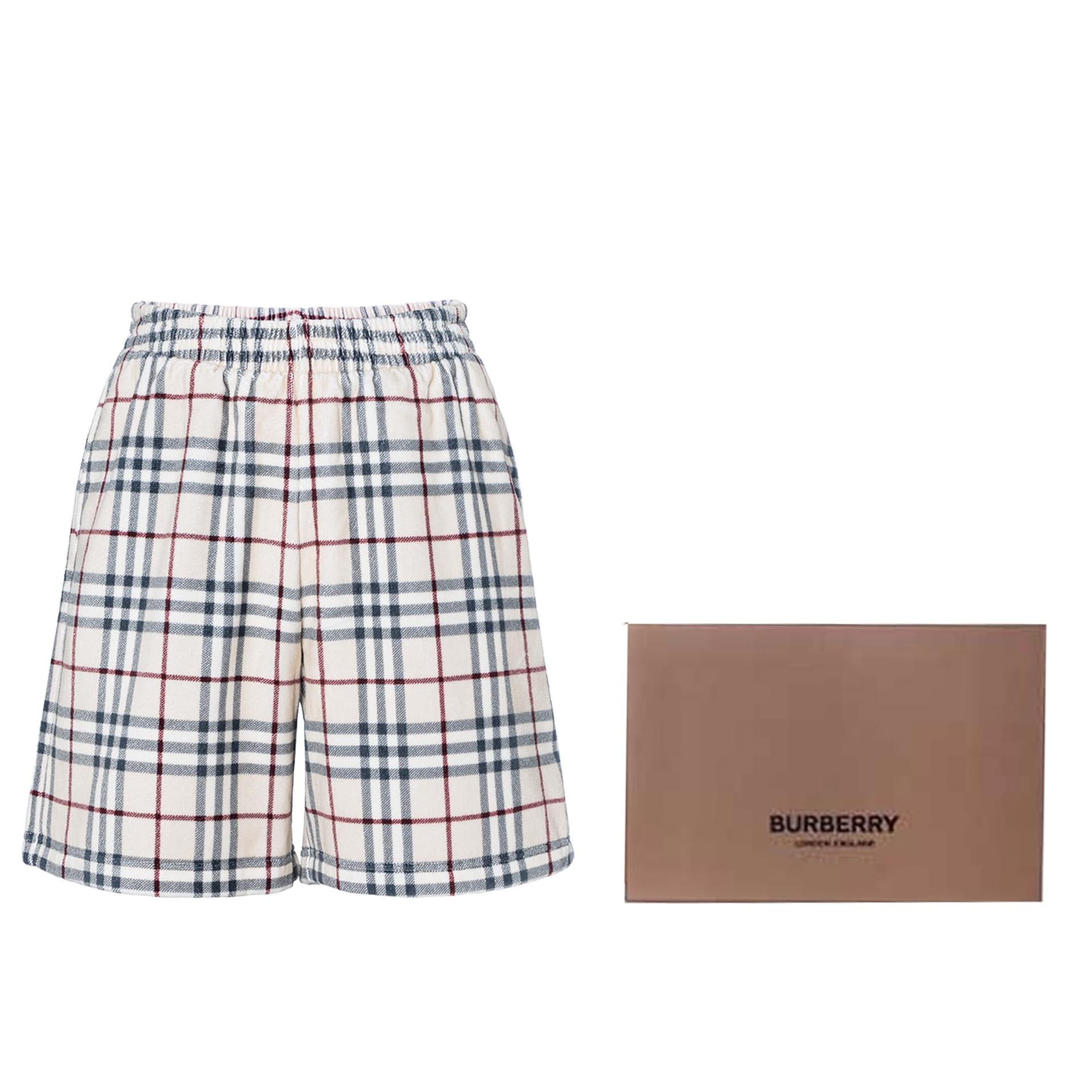 Шорты Burberry Check Casual Shorts Beige - изображение 8