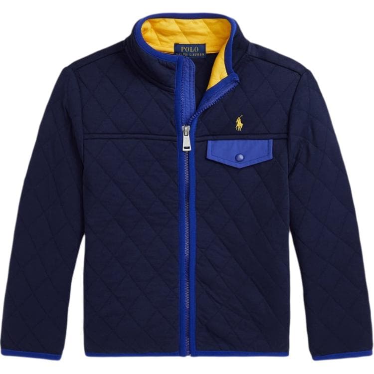 Polo Ralph Lauren Хлопковый пуховик FW24 Темно-синий Детский - изображение 1