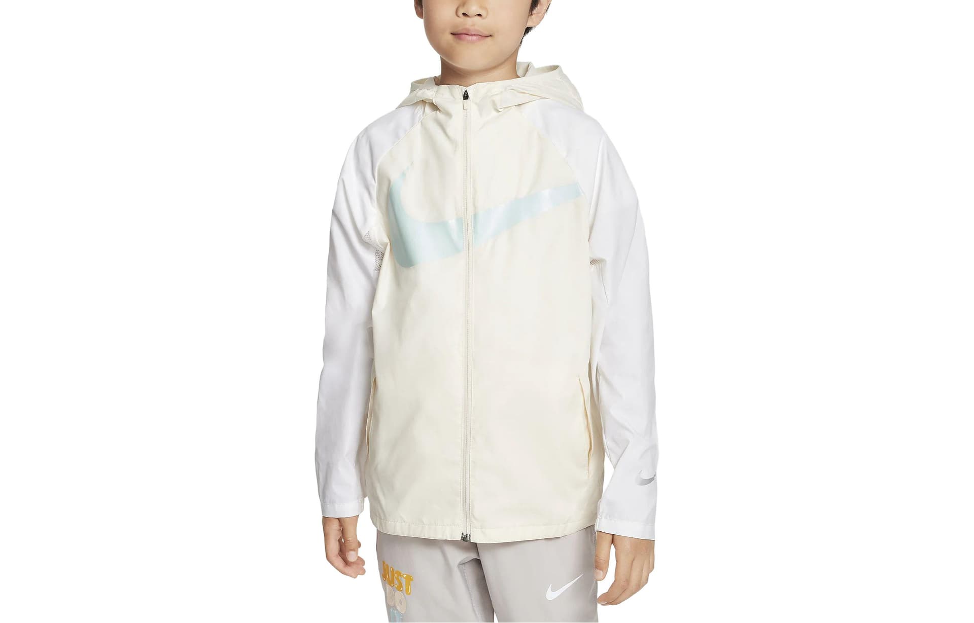 NIKE Свет Сливочный Kids Куртки - изображение 1