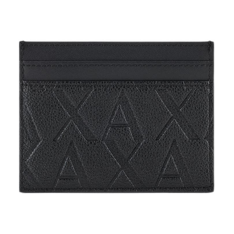 Картхолдер ARMANI EXCHANGEAE Полиэстеровый волокнистый кошелек Мужской Черный - изображение 1