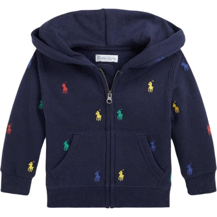Polo Ralph Lauren Худи-ханьфу Платье FW24 Темно-синий для младенцев и малышей - изображение 1