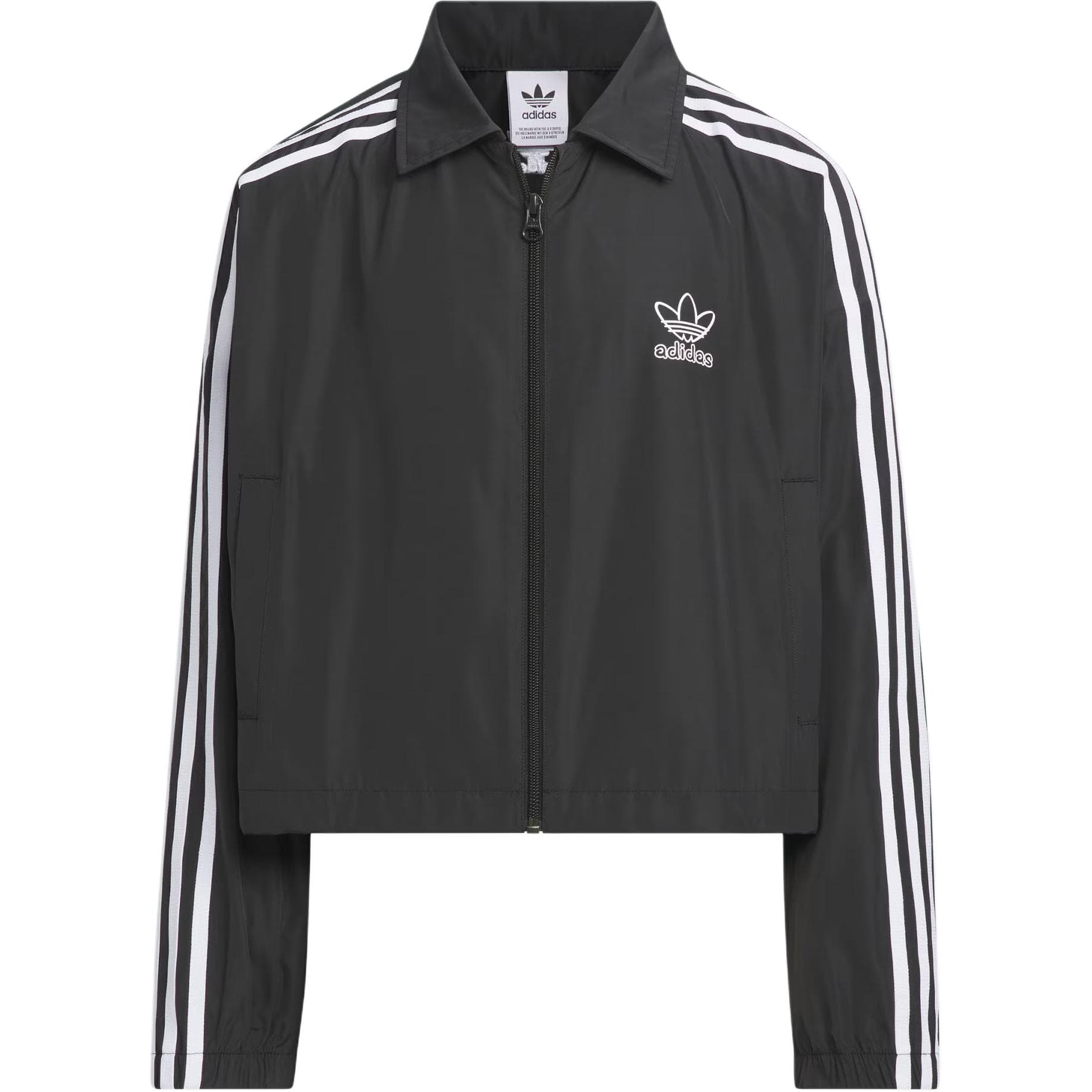 Adidas Originals Куртки Пальто Adicolor Woven CROP Куртка Классический черный Детский - изображение 1
