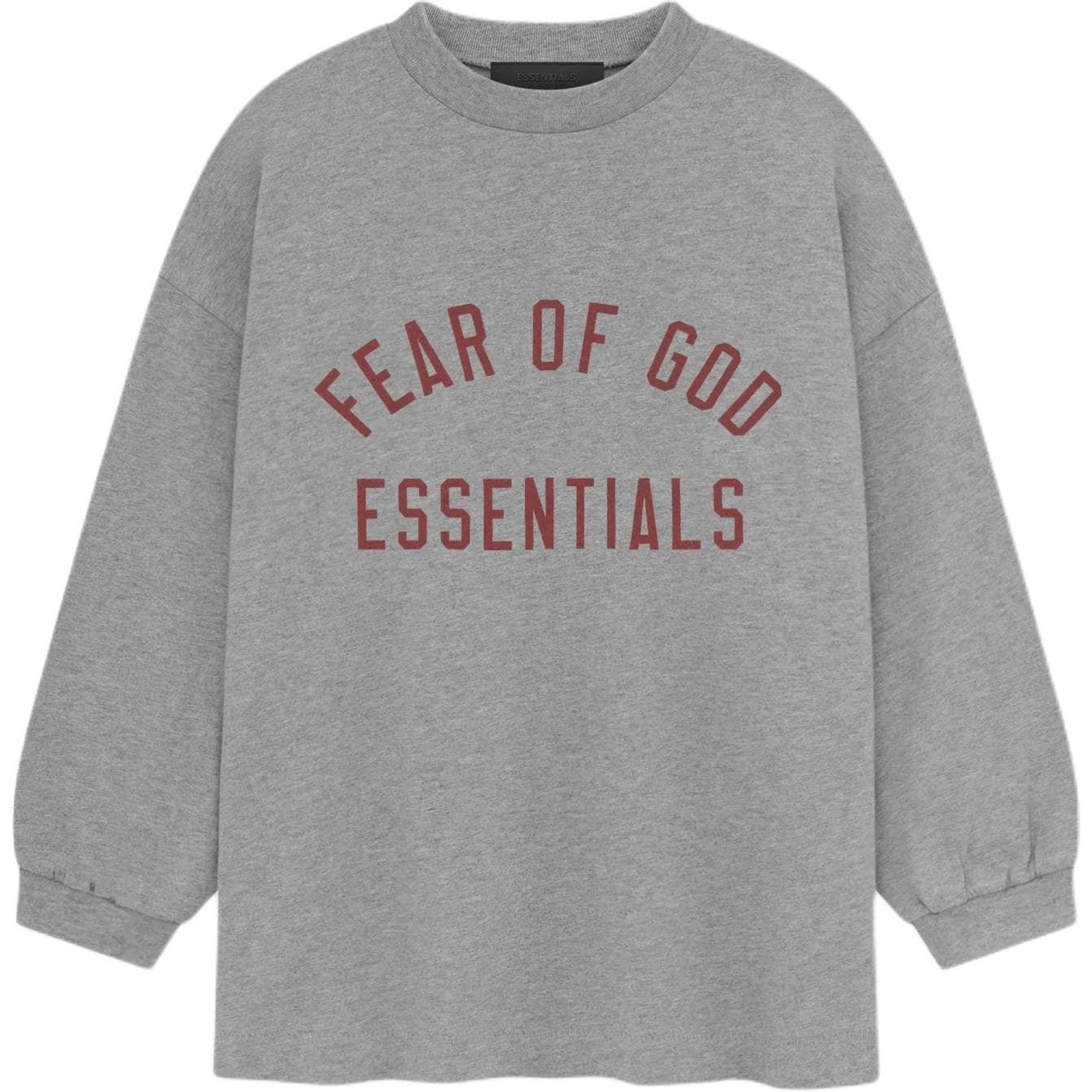 Fear of God ESSENTIALS Kids Джерси Длинный Рукав Т-Рубашка Платье-Ханьфу в стиле Худи Овсяный Серый Темный Вереск - изображение 1