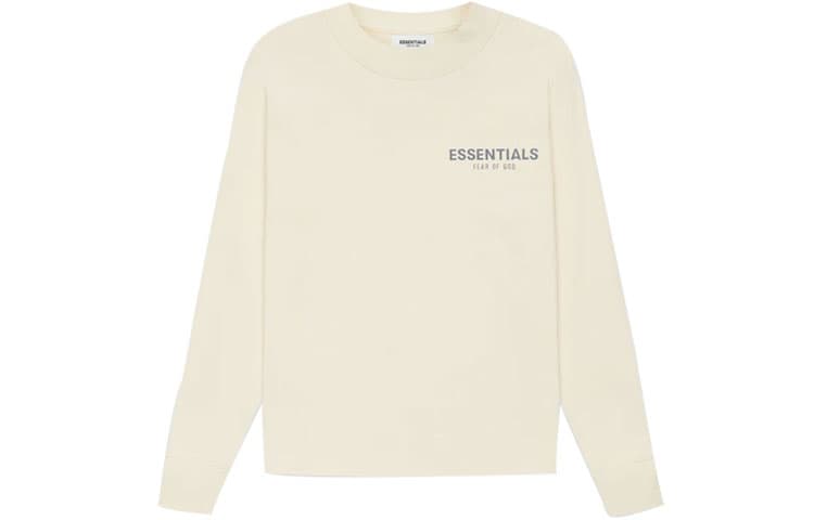 Кофта Fear of God Essentials SS21 Kids Long Sleeve Tee ButtercreamCream LogoT - изображение 1