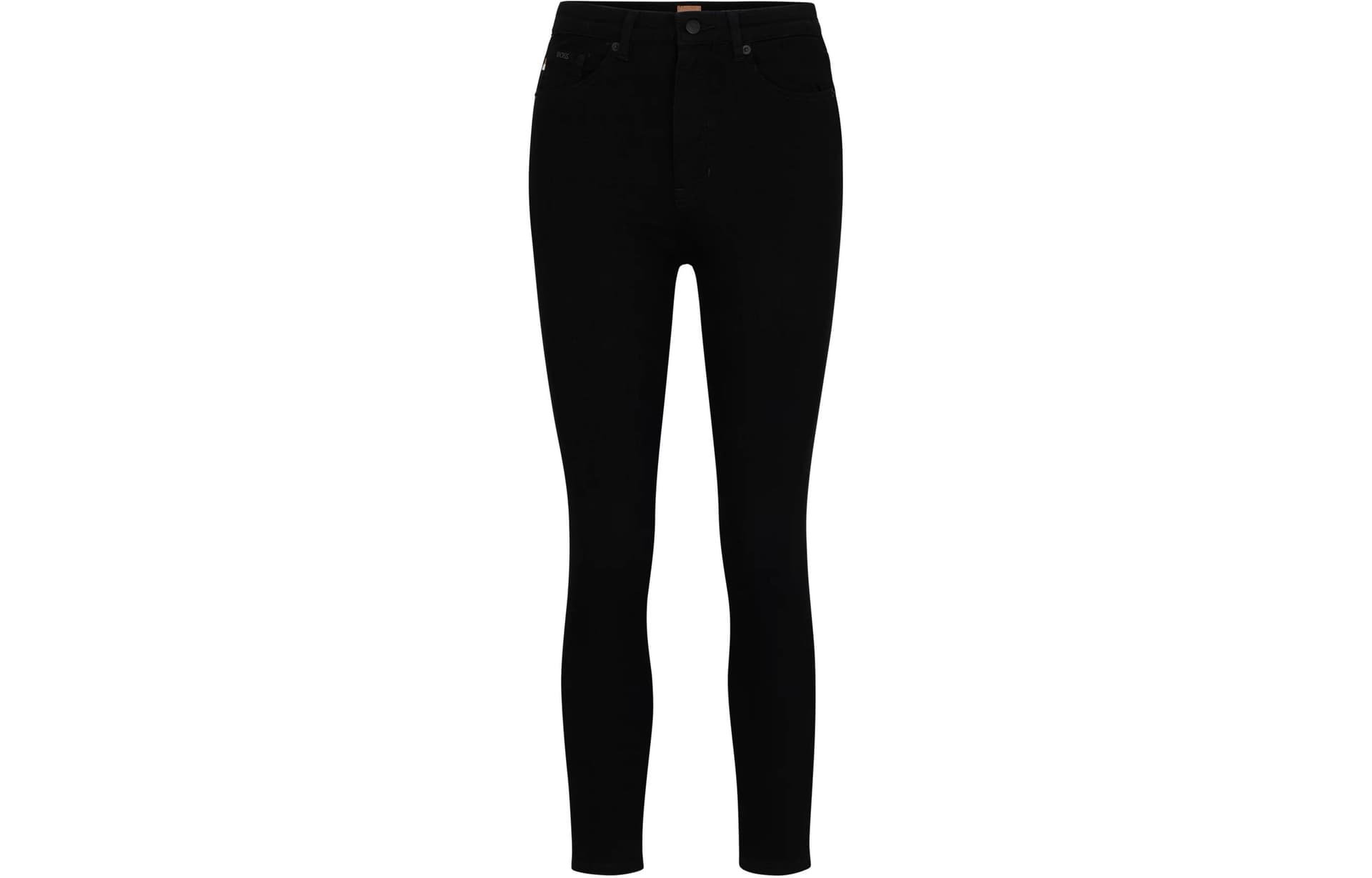 Джинсы HUGO BOSS High-Waisted Cropped Jeans Power-Stretch Denim - изображение 1