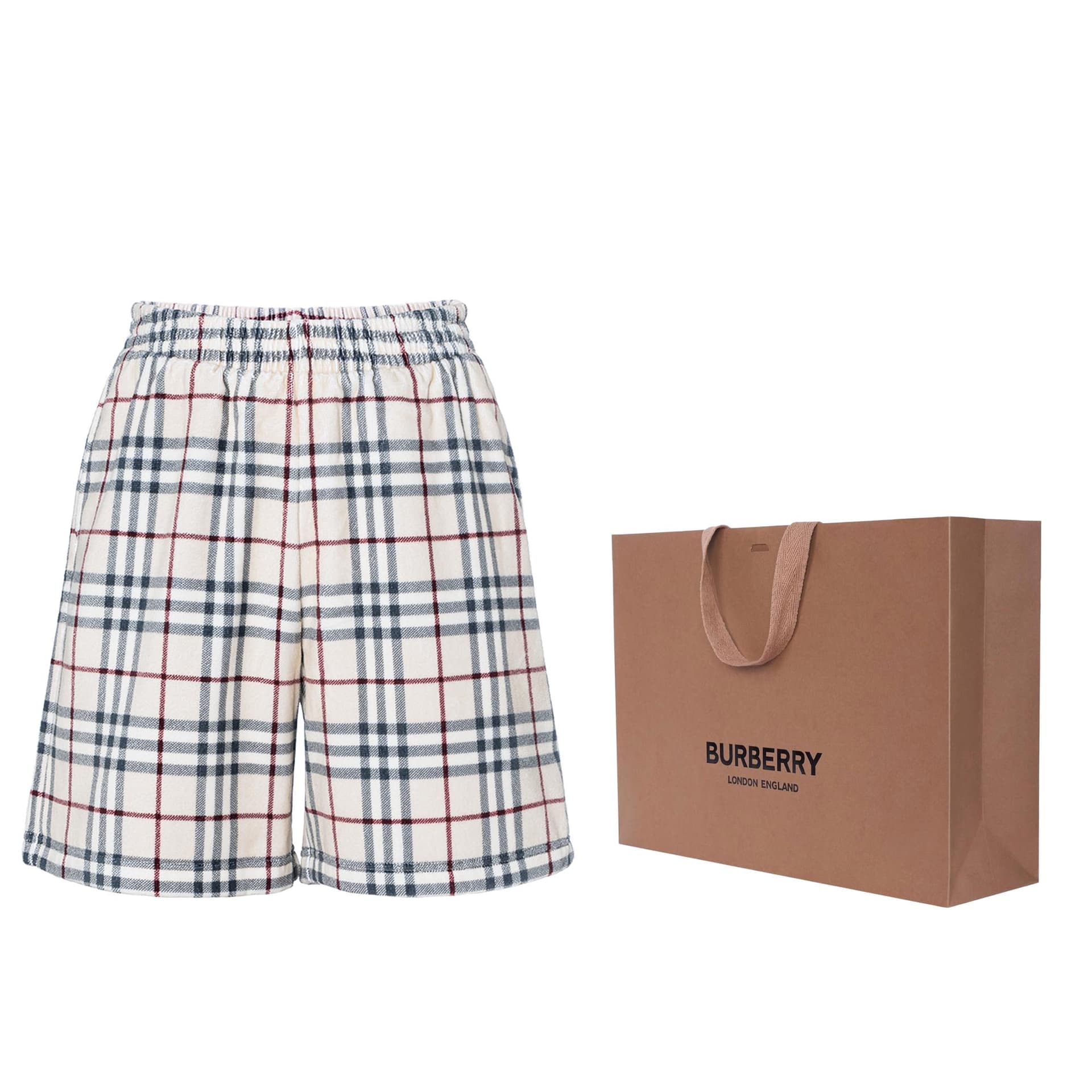 Шорты Burberry Check Casual Shorts Beige - изображение 6