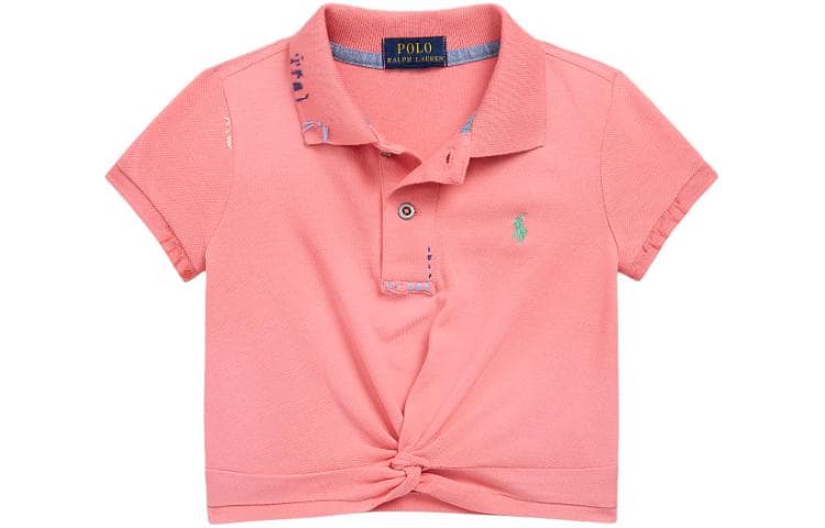 Футболка Polo Ralph Lauren T-рубашка SS24 Розовая Детская - изображение 1