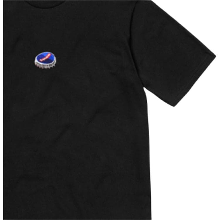 Футболка Supreme FW18 Bottle Cap Tee Black - изображение 3
