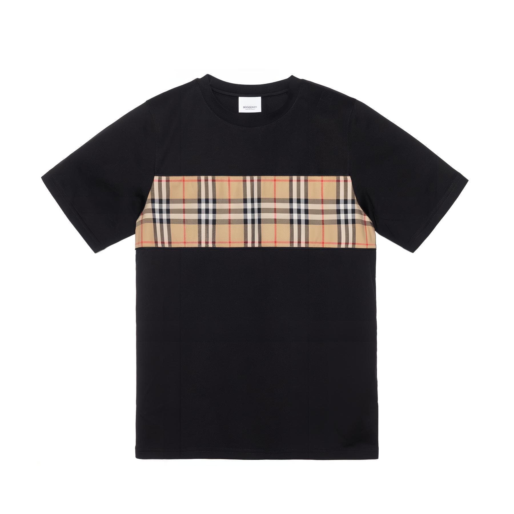 Футболка Burberry SS23 Patchwork Stripe T-Shirt Kids Black