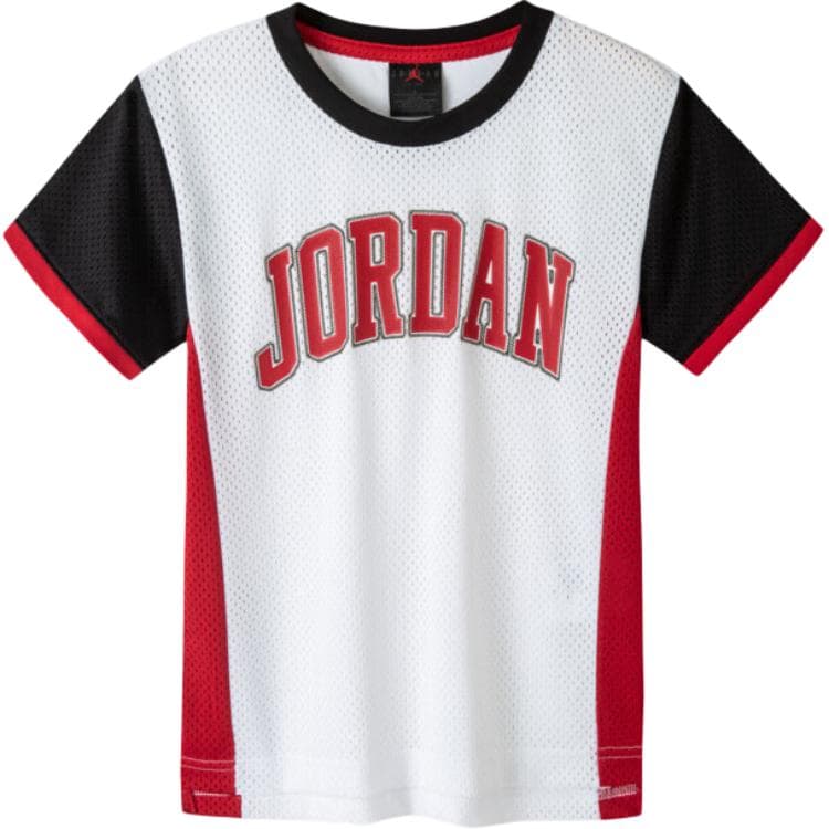 Футболка Jordan T-shirt с буквами и логотипом бренда Короткий рукав Чисто белый Дети в возрасте от 3 до 7 лет - изображение 1