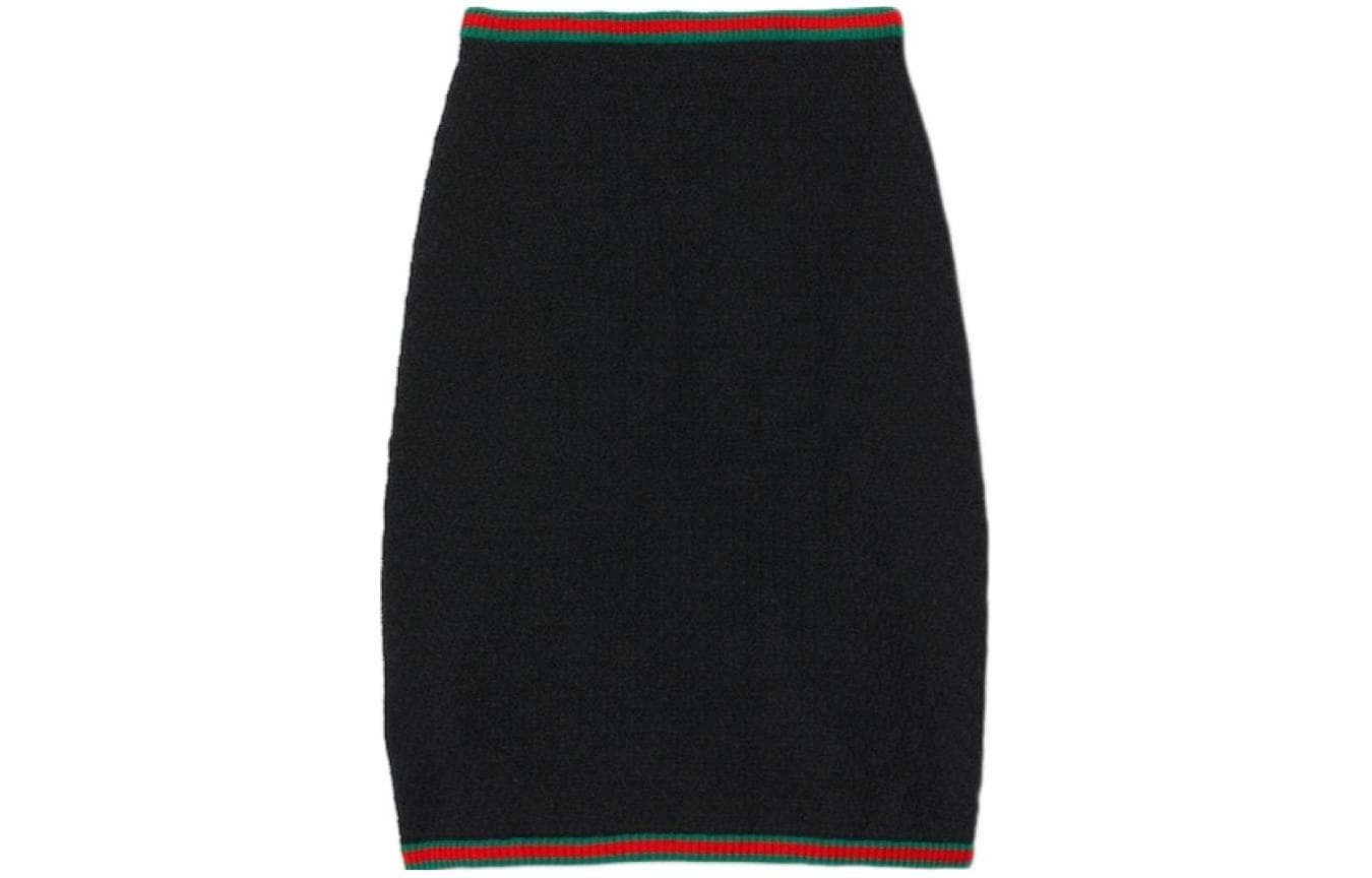 Юбка GUCCI SS24 Повседневная длинная юбка женская черная - изображение 1