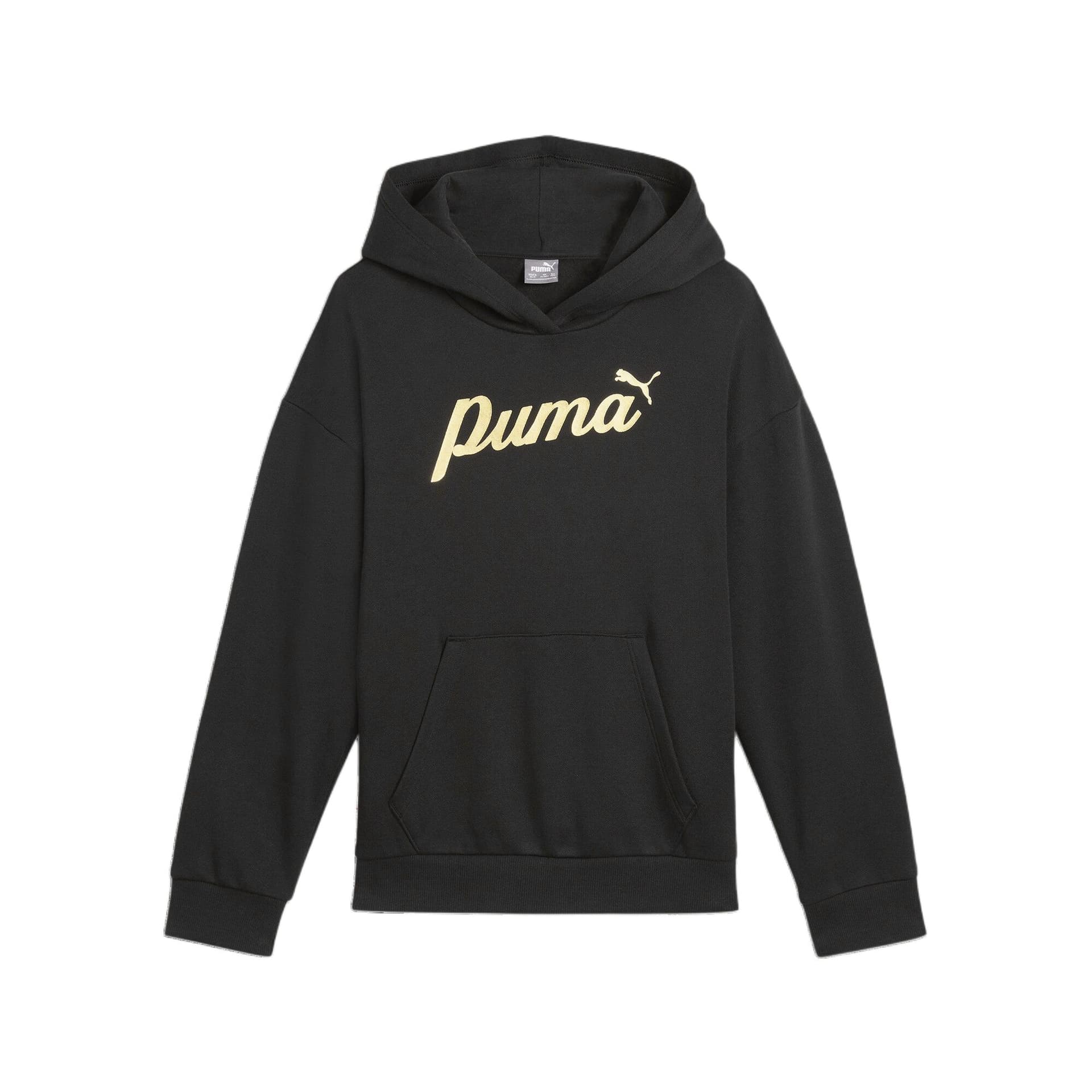 PUMA Толстовка ESS+ScriptMetallic Худи с флисовой подкладкой FL G Повторяющийся дизайн Подростковый - изображение 1