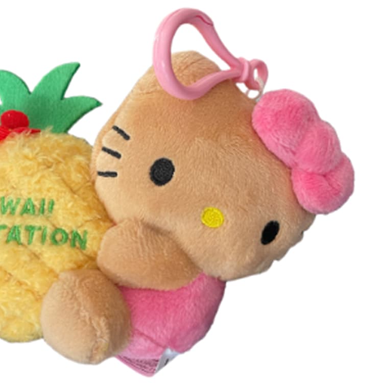Санрио Hello Kitty Hello Kitty Гавайи Ананас Фарм Пончик Мягкие Брелоки-Игрушки Маленький Высокий - изображение 2
