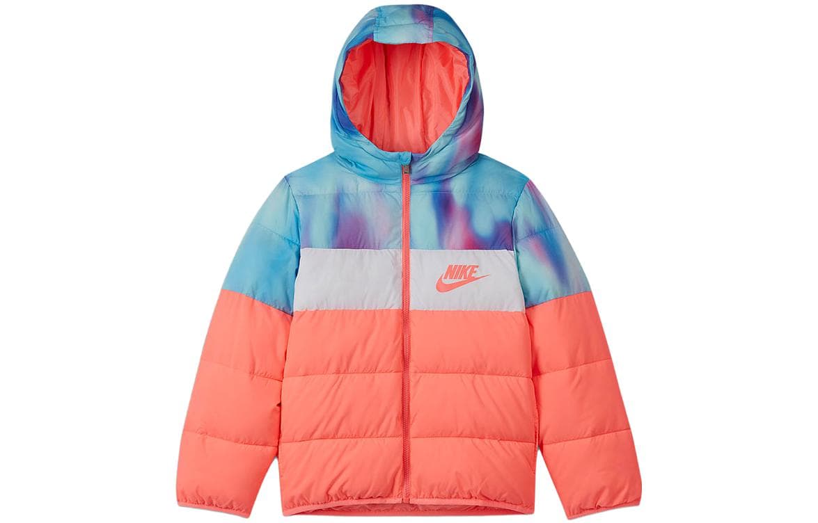 Nike Хлопковый пуховик Апельсин для детей - изображение 1