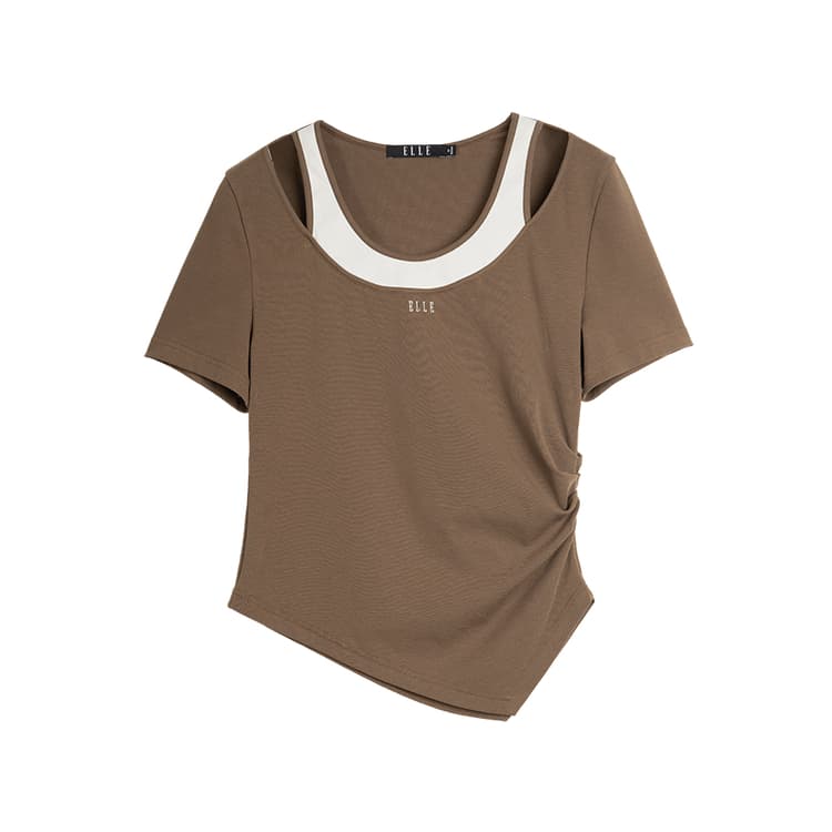 Футболка ELLE Two-in-One Colorblock Tee - изображение 1