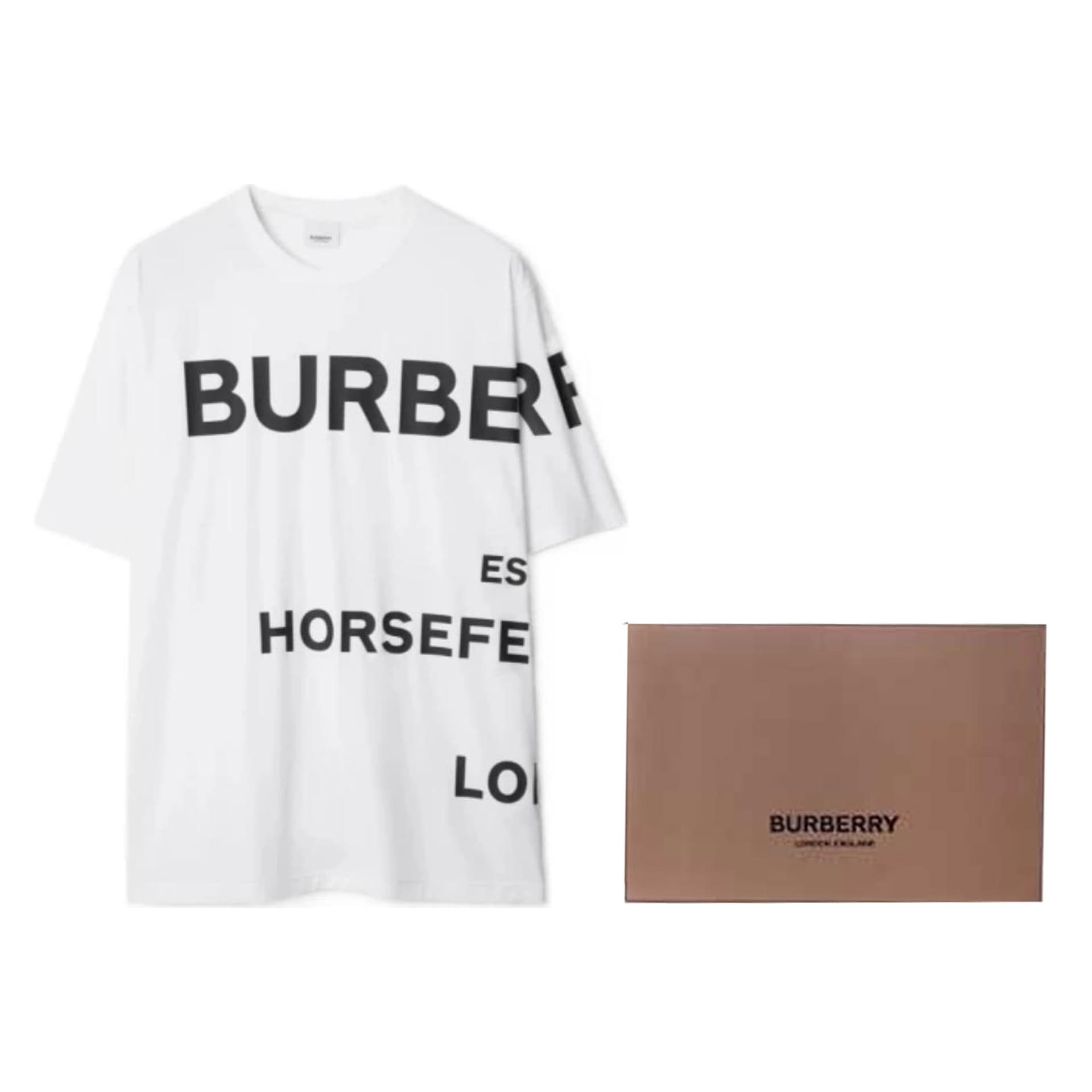 Футболка Burberry Logo Print T-Shirt White - изображение 5