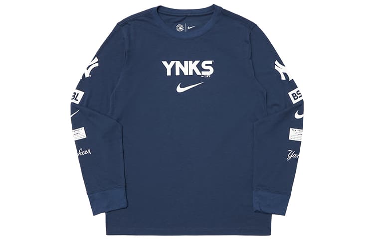 Кофта Nike x MLB Logo Sweatshirt Kids Navy - изображение 1