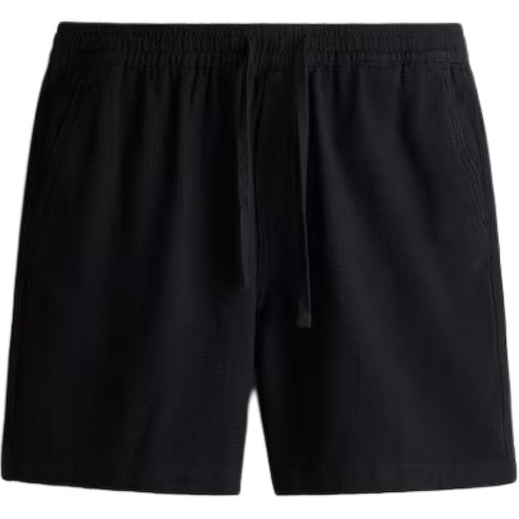 Шорты H&M Удобный минималистичный однотонный средняя посадка шнуровка брюки длиной до колен повседневные шорты мужской - изображение 1