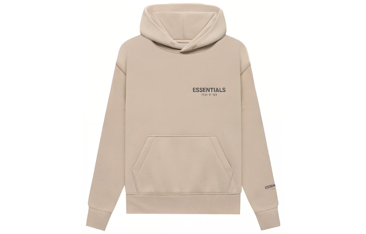 Fear of God Essentials FW21 Kids Pullover Hoodie StringTan Logo - изображение 1