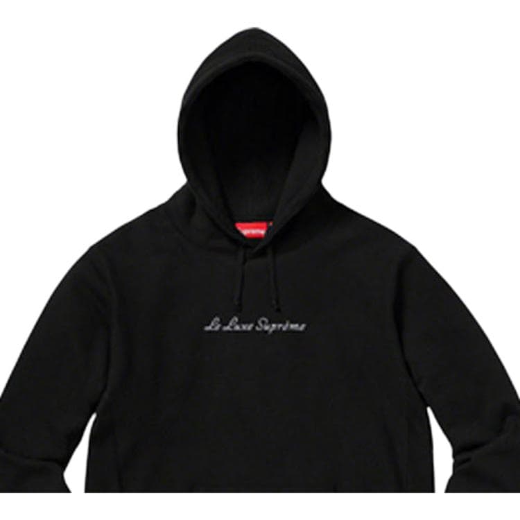 Кофта Supreme SS19 Le Luxe Hooded Sweatshirt Black - изображение 2
