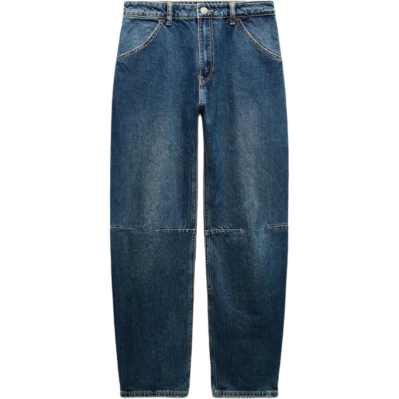 Джинсы ZARA Trf Джинсы Женские Морской Синий - изображение 1