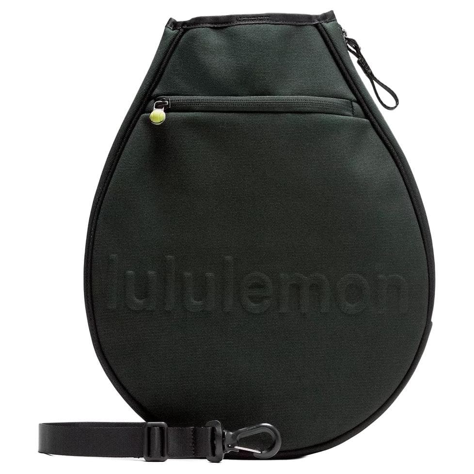 Спортивная сумка Lululemon Хлопковый Волокно Шар Сумка для Ракеток Рюкзак Сумка Мужская Тропический Лес Зеленый и Черный - изображение 2