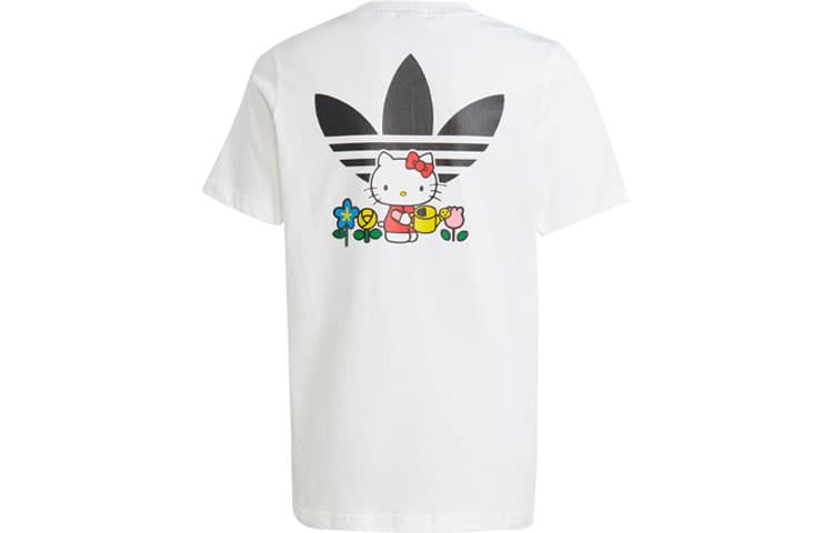 Футболка adidas originals Белая школьная рубашка с коротким рукавом - изображение 1
