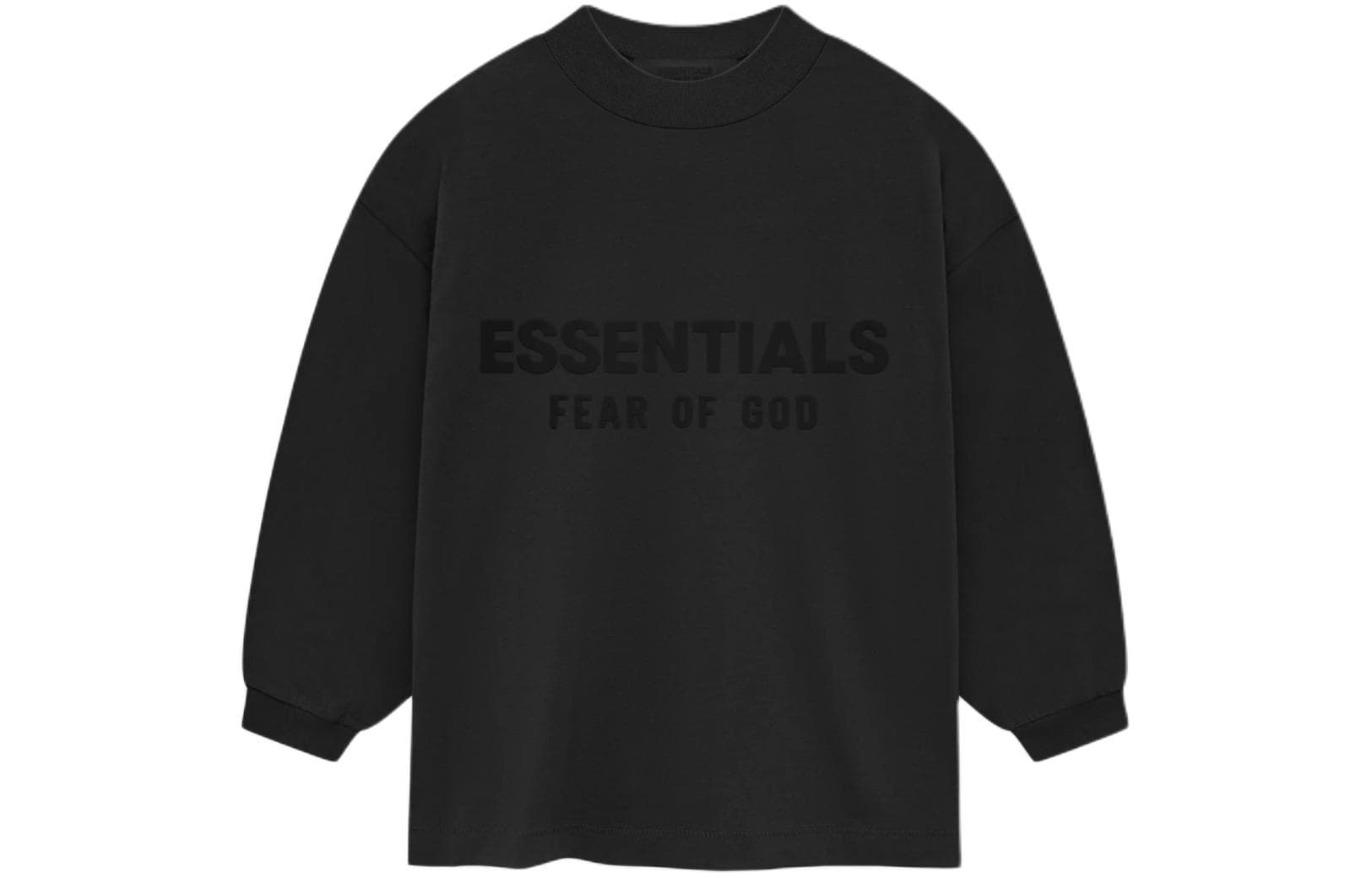 Кофта Fear of God Essentials SS24 drop2 Kids Longsleeve Shirt T Jet Black - изображение 1