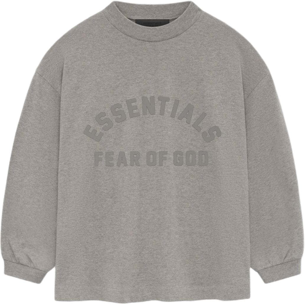 Футболка Fear of God Essentials SS24 KIDS ESSENTIALS LS TEE T Heather Grey - изображение 1