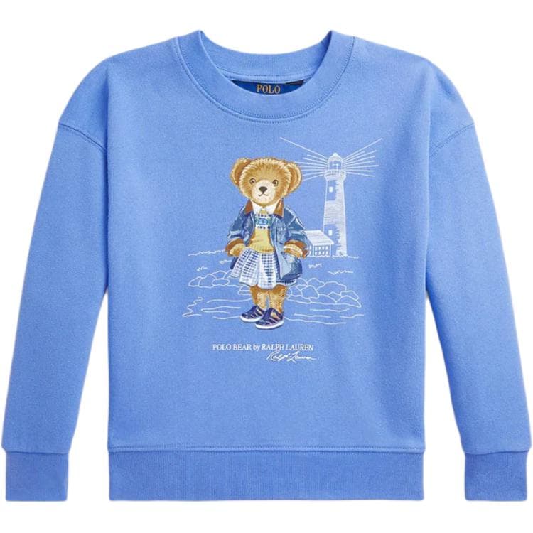 Платье-ханьфу в стиле худи Polo Ralph Lauren синее детское - изображение 1