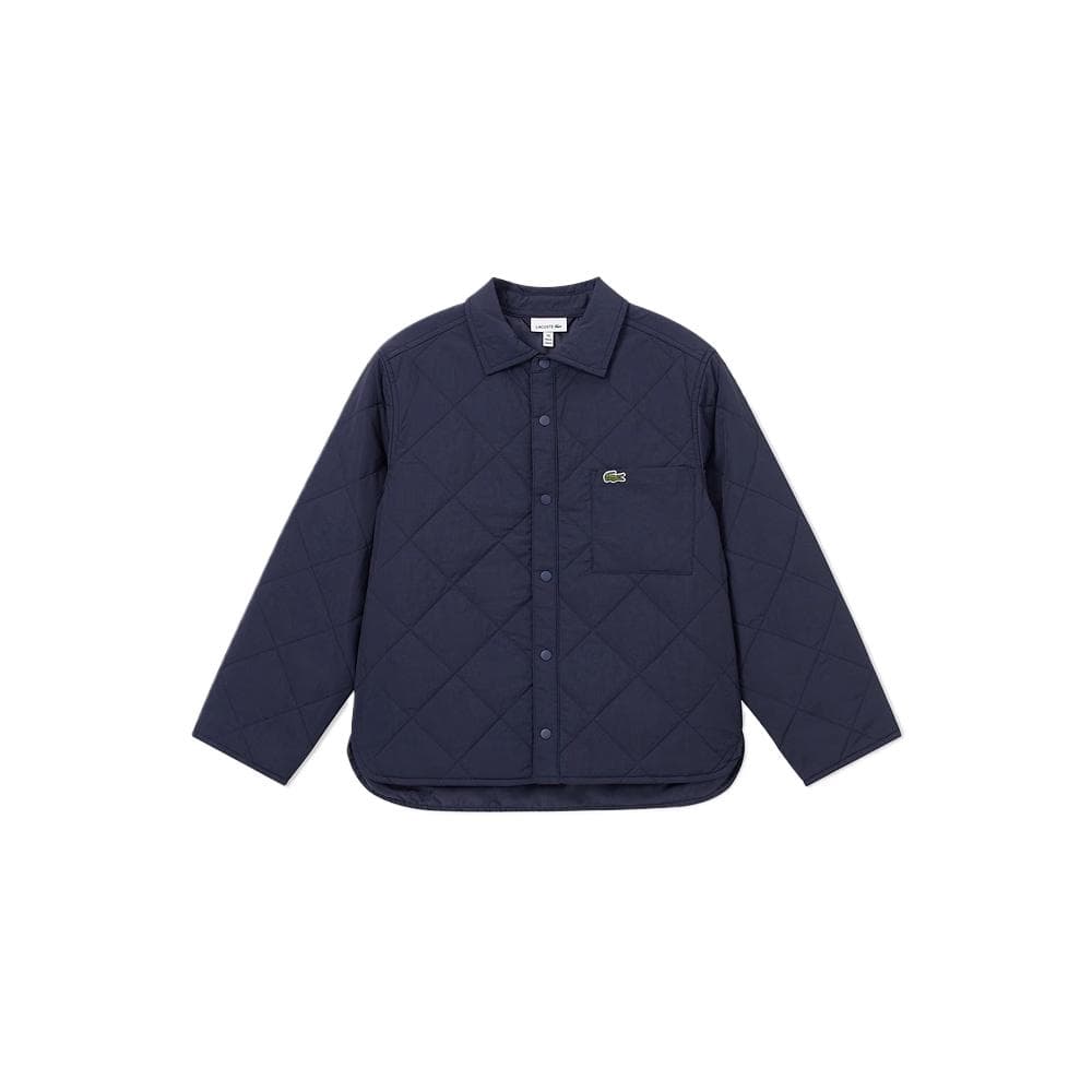 LACOSTE Хлопковый пуховик Темно-синий Детский Возраст 3-7 лет - изображение 1