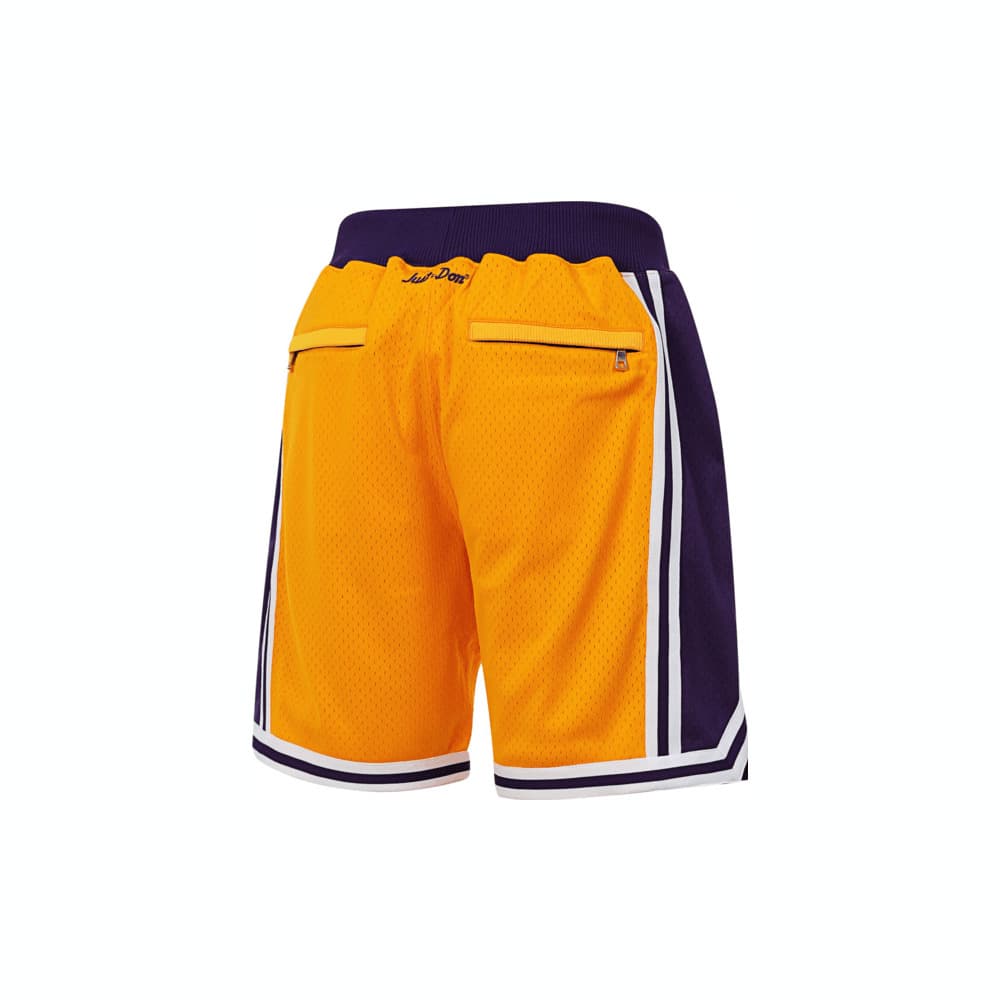 Баскетбольные шорты Mitchell & Ness x Just Don 1996-97 Lakers Yellow - изображение 2