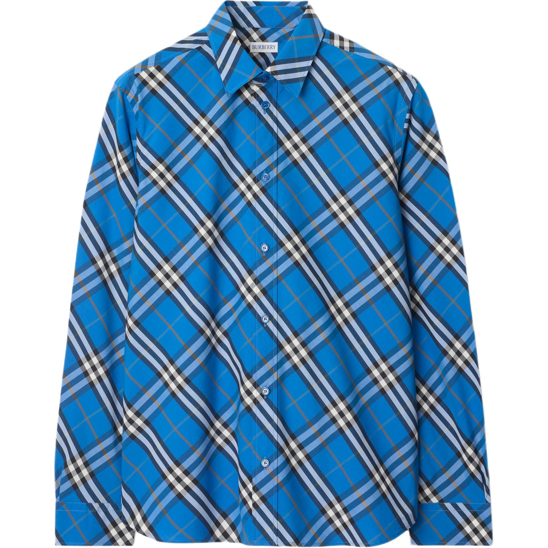 Рубашка Burberry Мужские Синие Рубашки - изображение 1