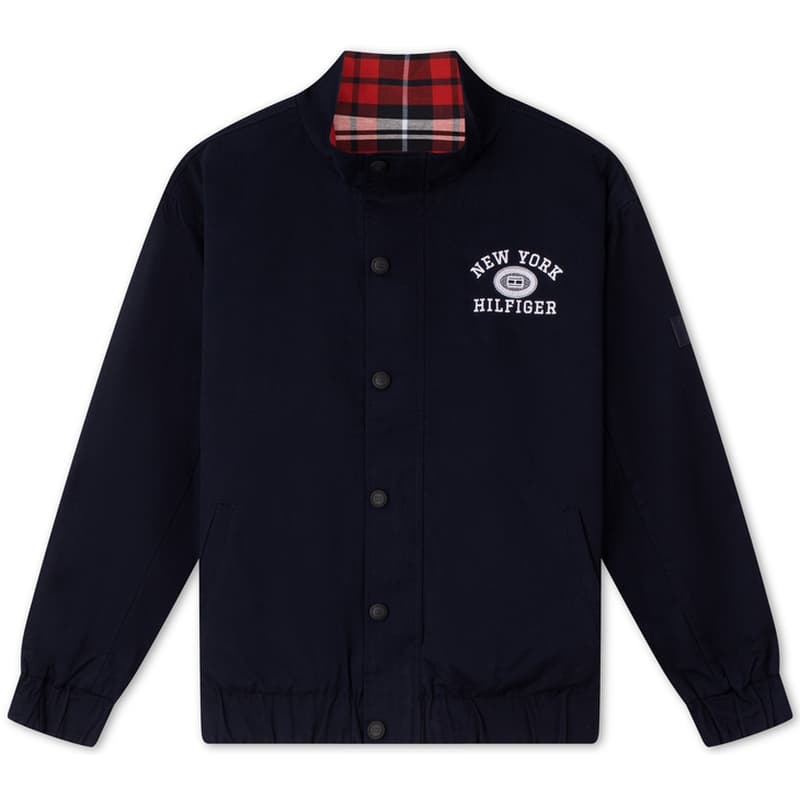 Tommy Hilfiger Куртка Темно-синий Красный Клетка Детский - изображение 1