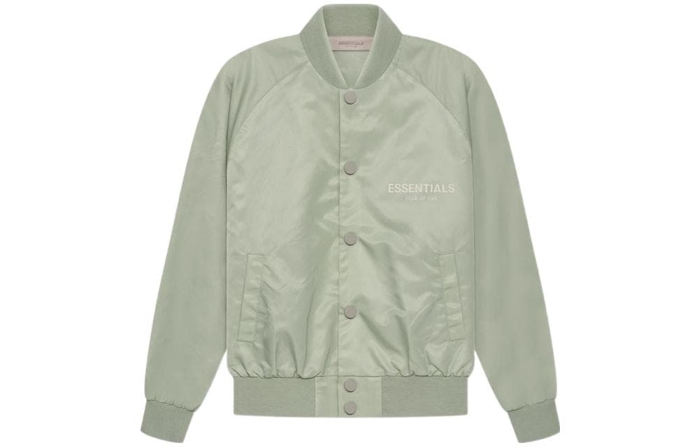 Fear of God Essentials Spring22 Kids Baseball Jacket Seaf - изображение 1