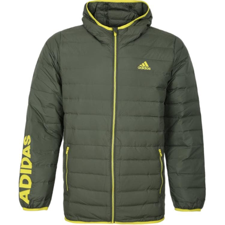 Adidas Зеленые Kids Пуховики - изображение 1