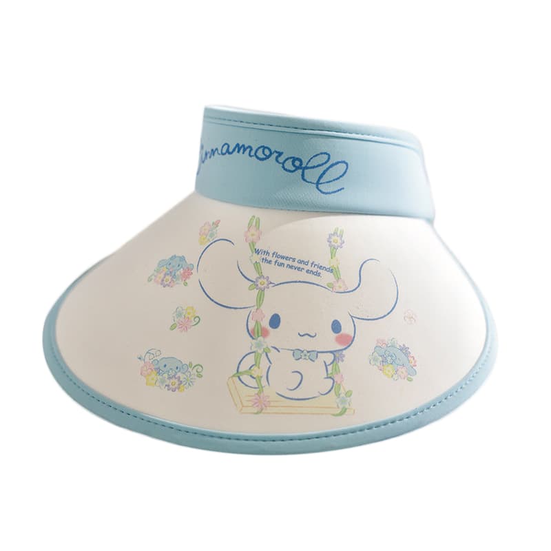 Sanrio x Cinnamoroll Шляпа с принтом Cinnamoroll, милый и симпатичный, стильный, универсальный, с UV-защитой, 100% полиамид, детский - изображение 1